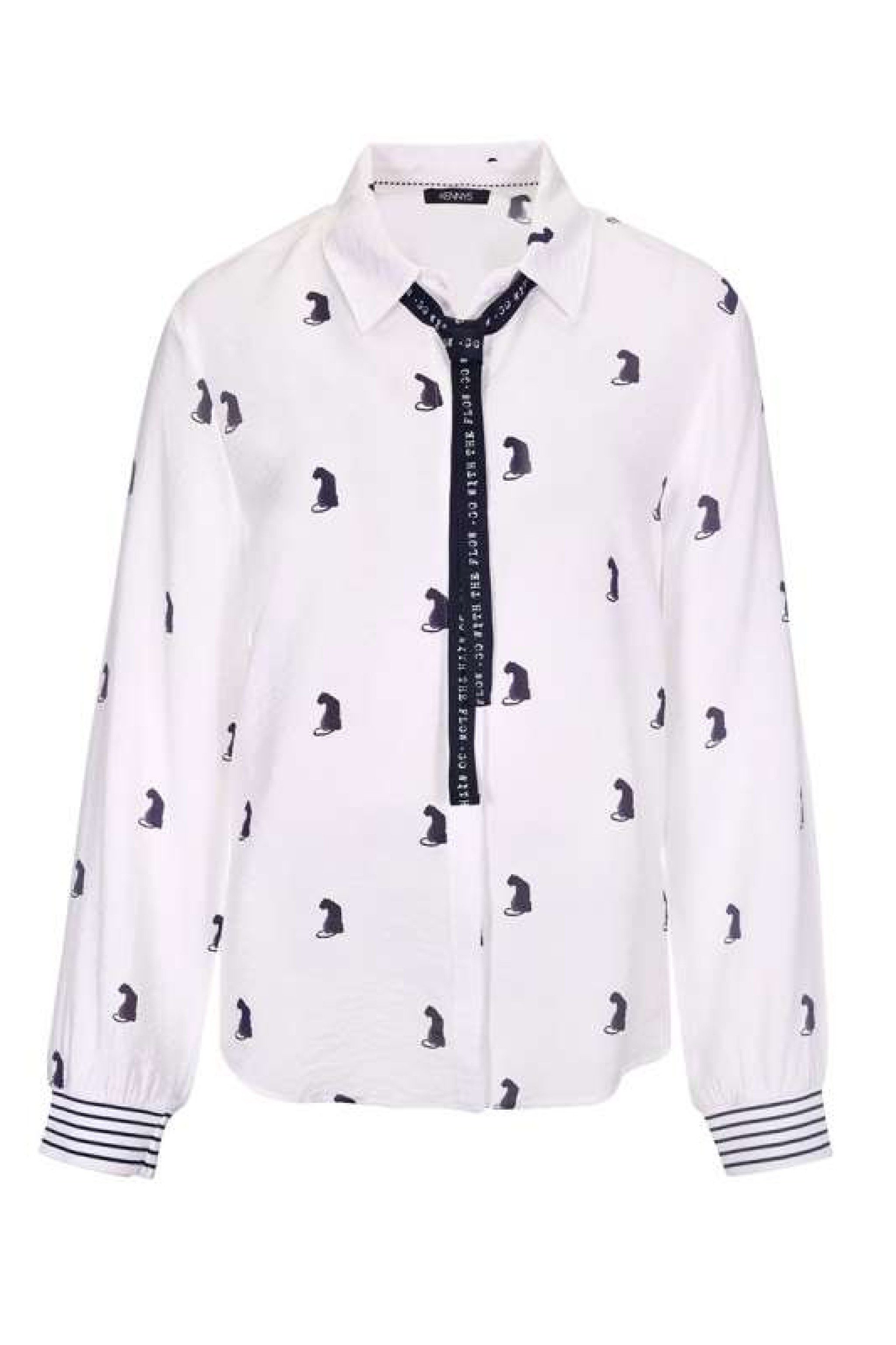 Kenny S. Klassische Bluse BLUSE 1/1-ARM MINI-LEO