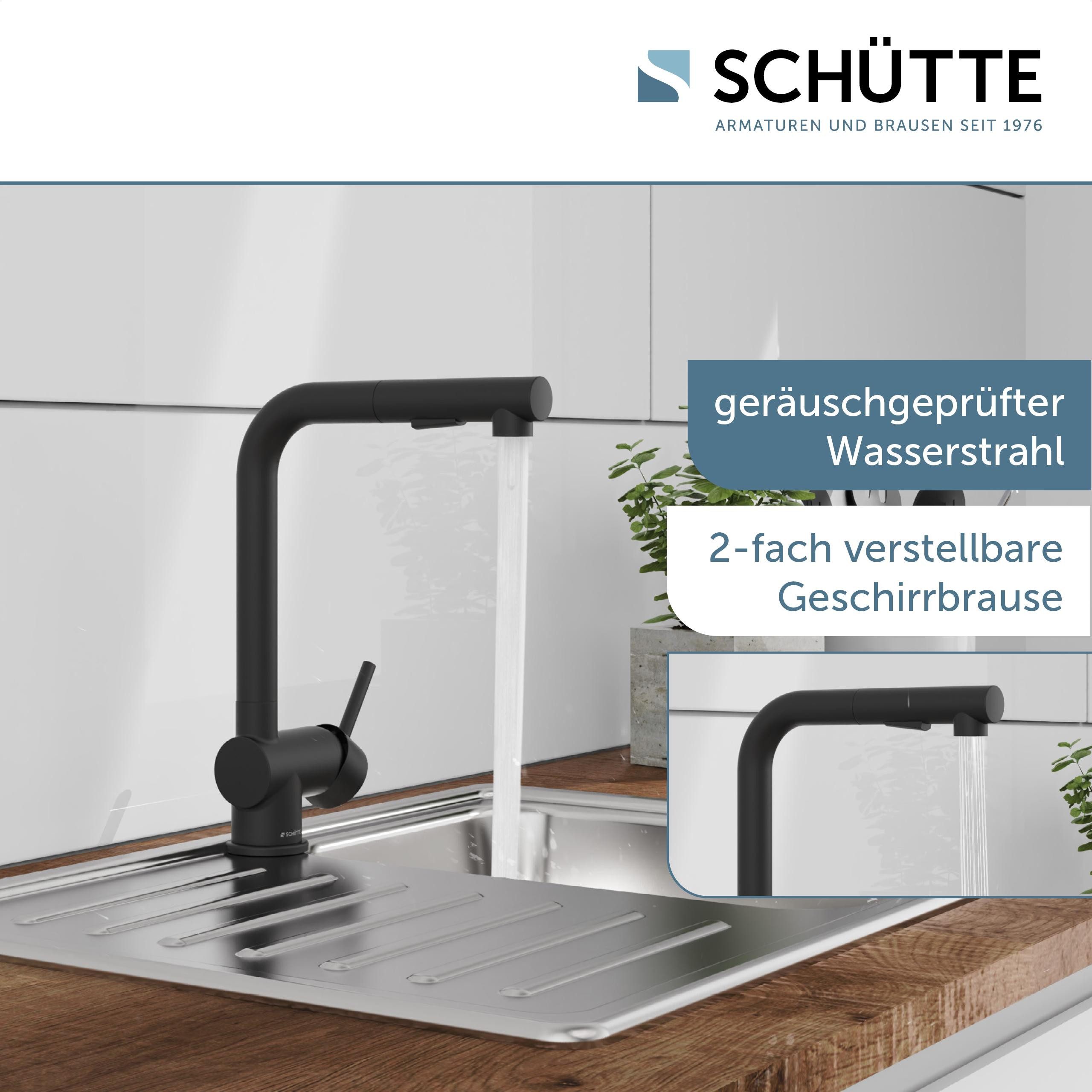 Schütte Spültischarmatur PARMA chrom Herausziehbare Geschirrbrause, günstig online kaufen