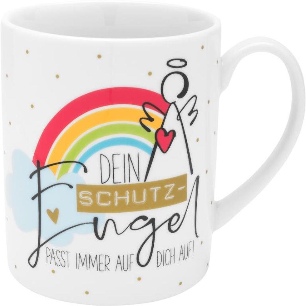 Sheepworld Tasse XL-Tasse Motiv Schutzengel Porzellantasse groß, Porzellan, 60 cl