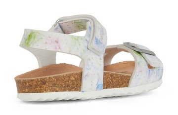 Geox J ADRIEL GIRL C Sandale, Sommerschuh, Klettschuh, Sandalette, mit praktischem Klettverschluss