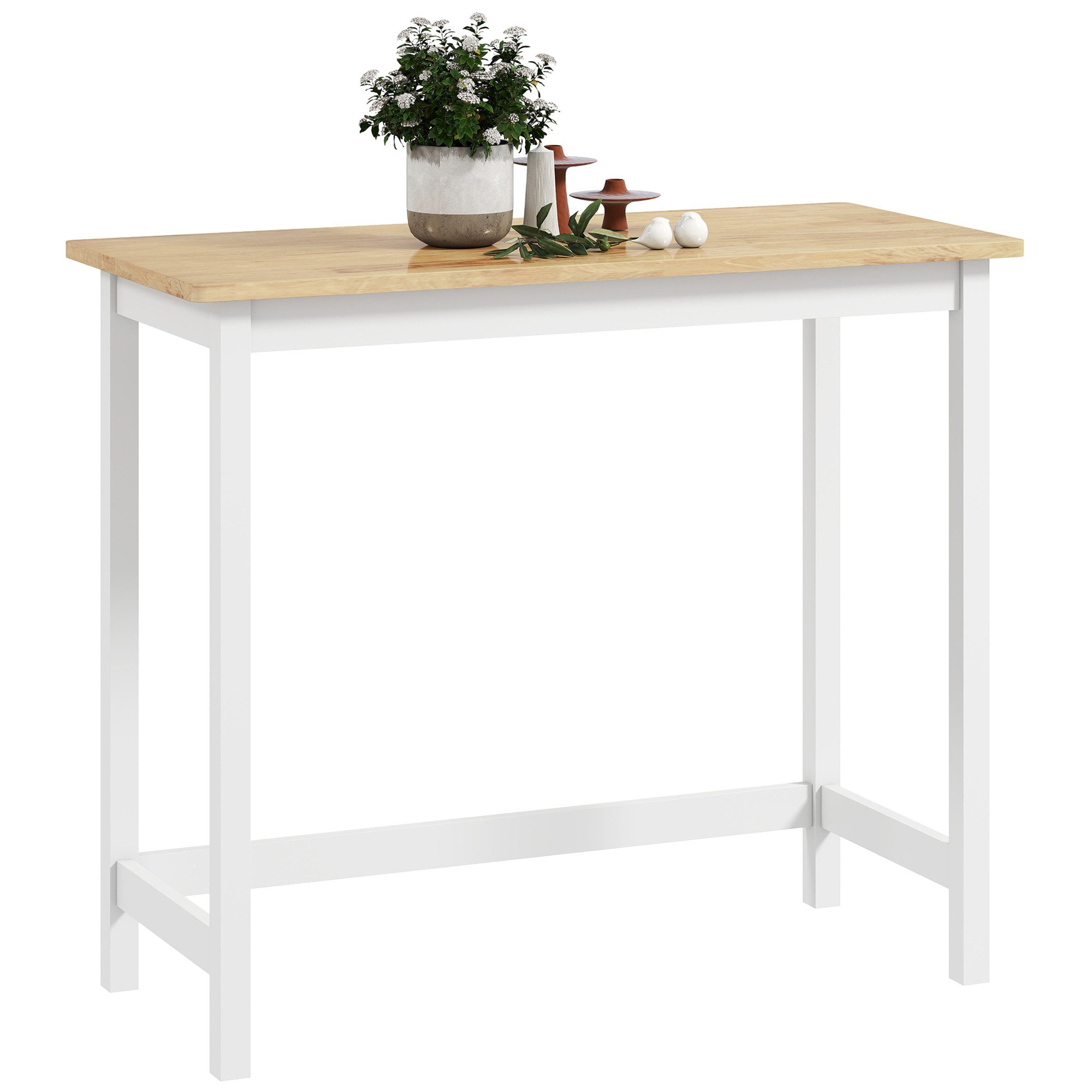 HOMCOM Bartisch Stehtisch mit Holzoptik (Küchentisch, günstig online kaufen