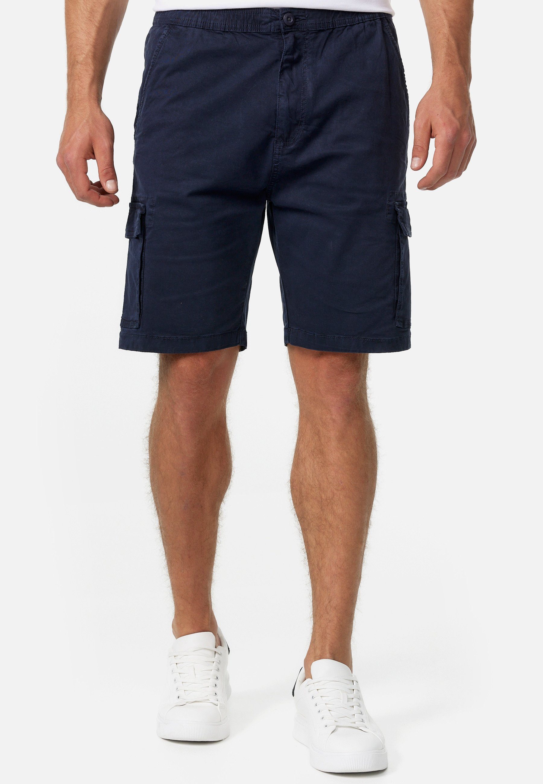 INDICODE Cargoshorts Herren Kinnaird Cargo Shorts Herrenshorts aus elastischer Baumwoll-Qualität