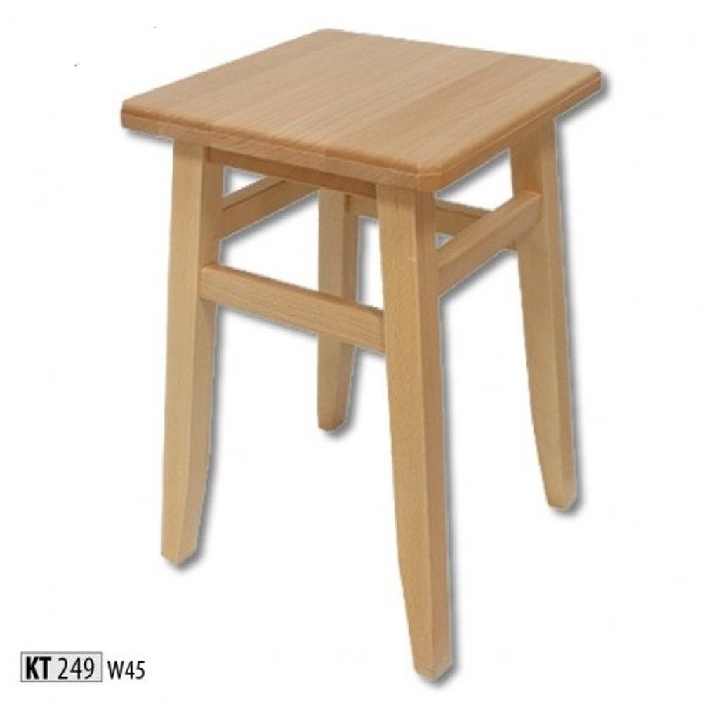 JVmoebel Sitzhocker Brauner Massivholz Hocker für Küche und Esszimmer, Made in Europa