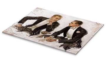 Posterlounge Acrylglasbild Joseph Christian Leyendecker, Edle Herren im Smoking, Büro Malerei