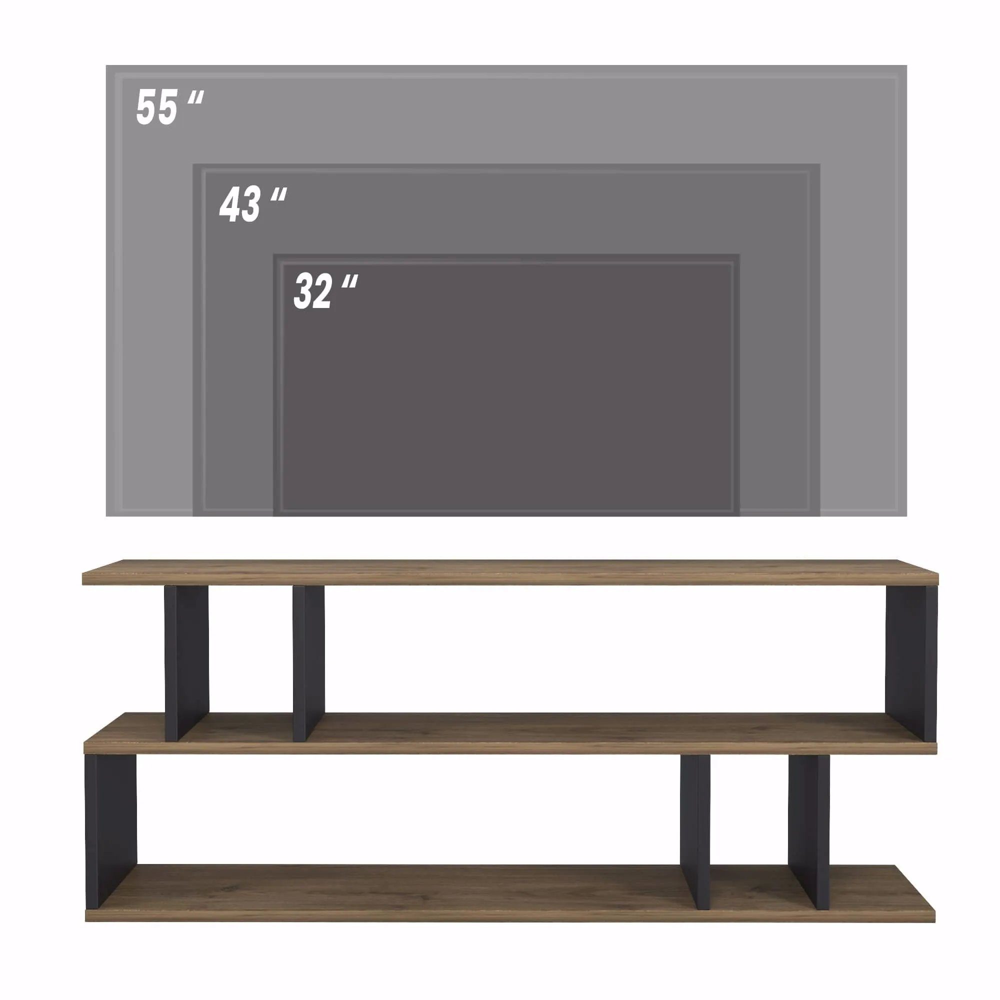 Minimadecor TV-Regal Piramide x cm cm 120 & 48 Weiß x cm Schwarz 35