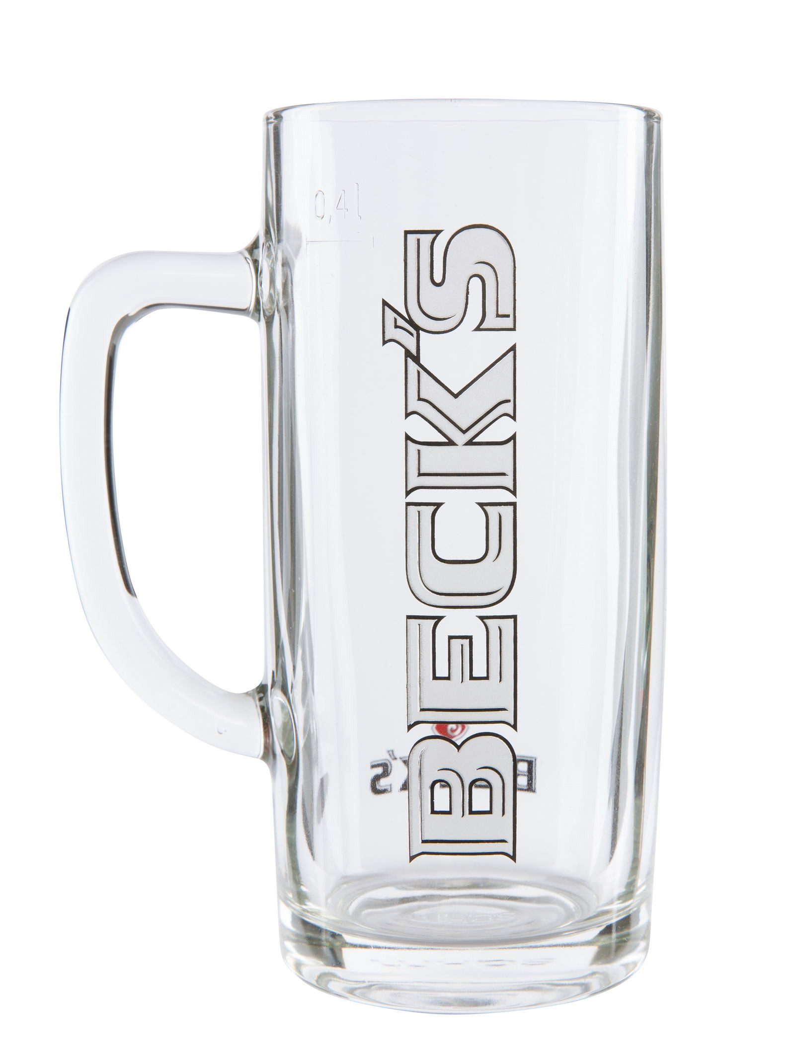 Beck´s Bierkrug Vegas 0,4 l Glas – Klassischer Bierkrug für Pils, Hellesі більше, Robust. Klassisch. Authentisch.