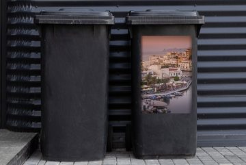 MuchoWow Wandsticker Kreta - Boote - Griechenland (1 St), Mülleimer-aufkleber, Mülltonne, Sticker, Container, Abfalbehälter