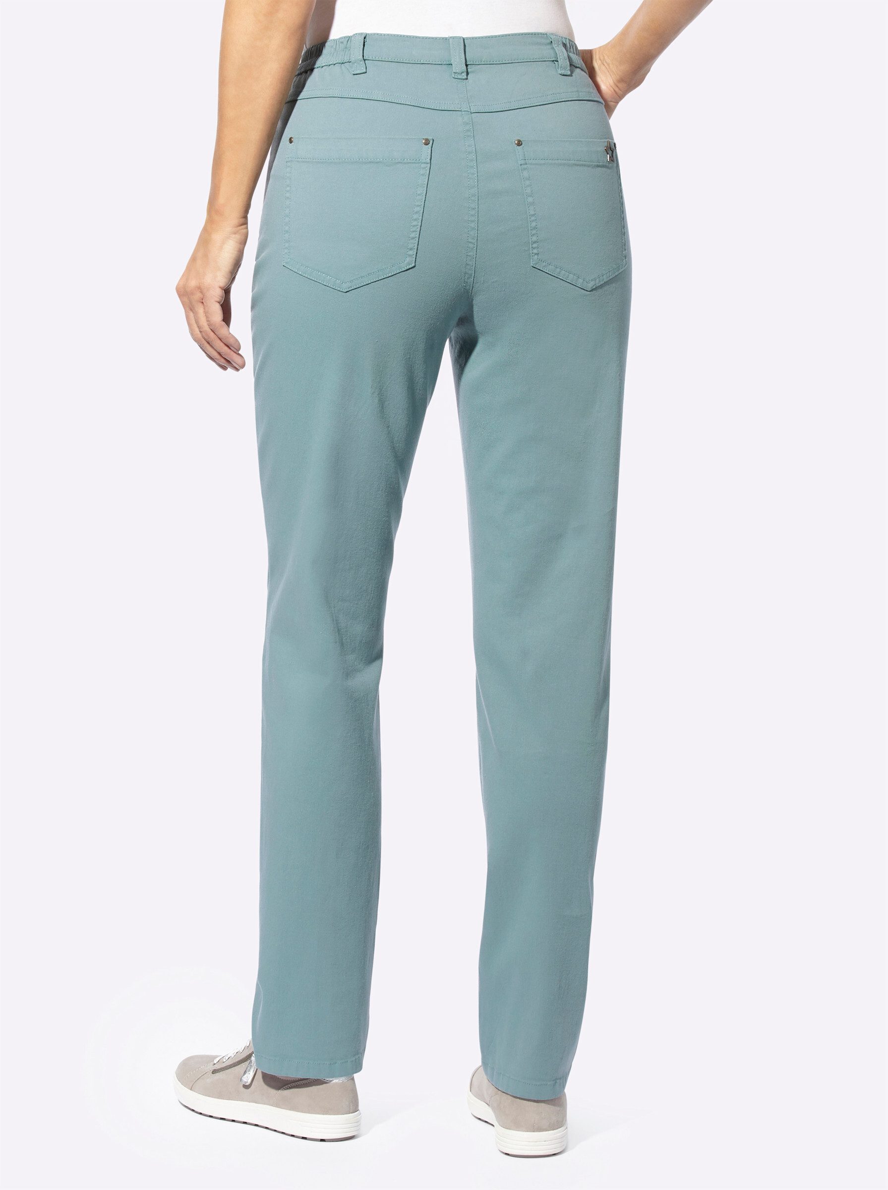 Sieh an! Bequeme Jeans Stretch-Hose komfortabel mit seitlichem Dehnbund – Bild 4 von 5