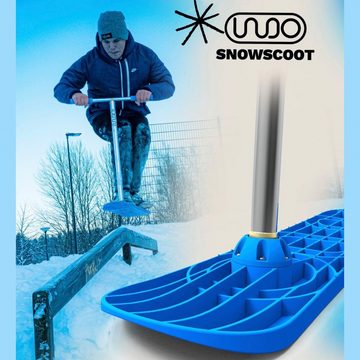 INDO Stuntscooter Indo Pro Schnee Snowscooter Stunt-Scooter H=76cm Blau