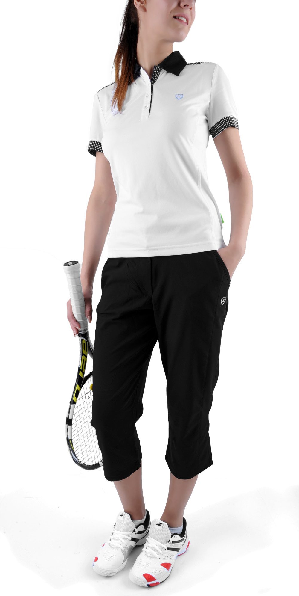 limited SPORTS 3/4-Hose Capri Hose Classic (Stretch, 7/8 Länge) schwarz Damen