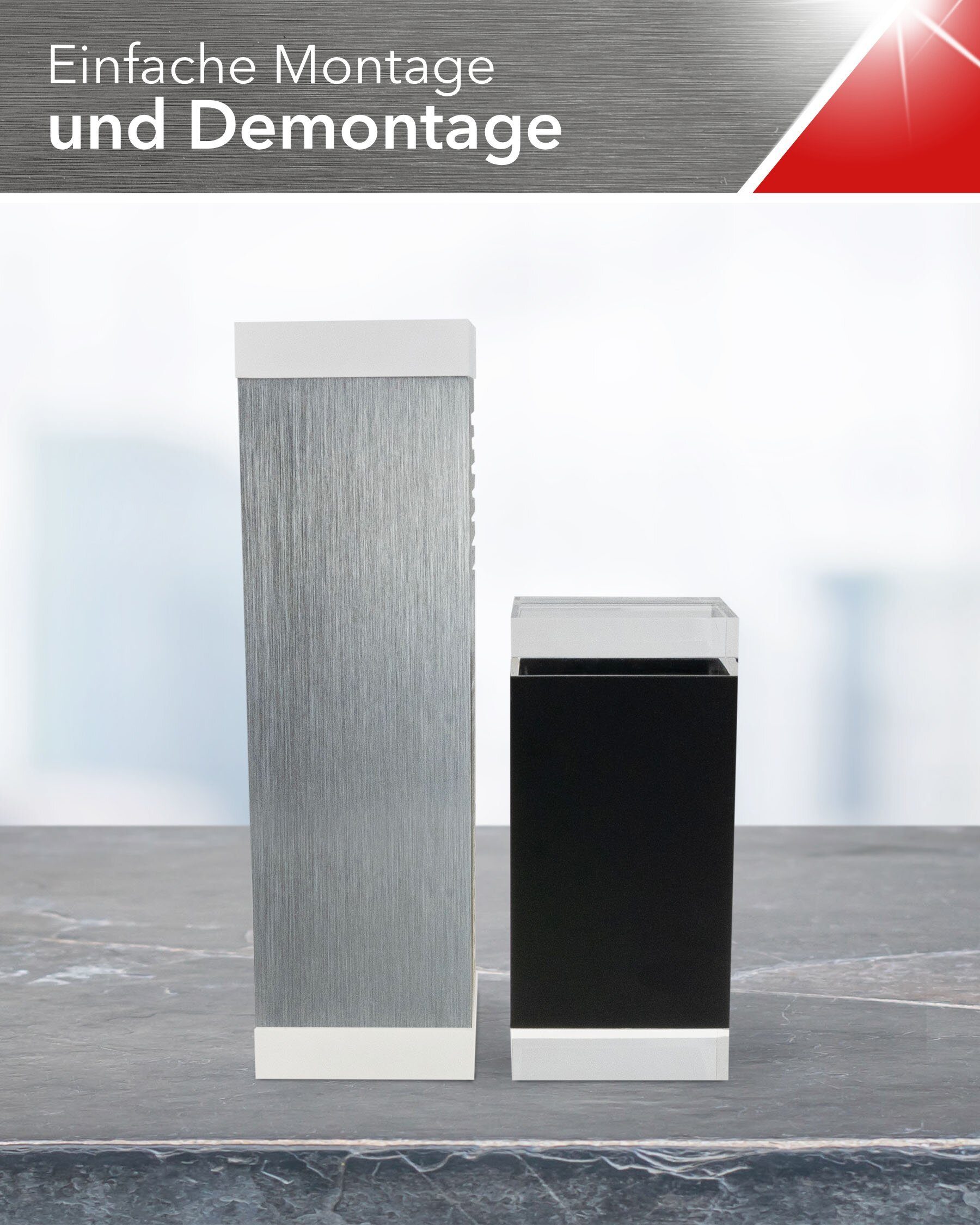 SpiceLED Lampenschirm SpiceLED, ShineLED Acrylglas Upgrade, 60mm x 60mm für 6W, matt, 2x Acrylgläser, matt, passend zu allen 6 Watt SpiceLED-Wandleuchten