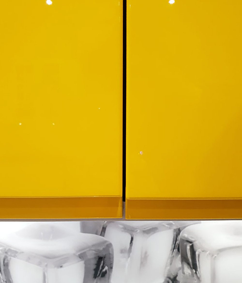 Feldmann-Wohnen Küchenzeile Florence, (Türen, Klappen, Einlegeböden, Teilauszugschubladen), 392x59x207cm blassgrün / altrosa