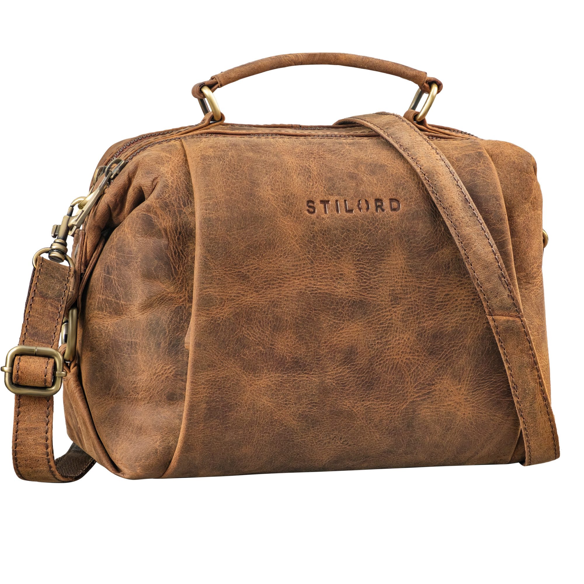 STILORD Handtasche "Vera" Vintage Leder Umhängetasche Damen