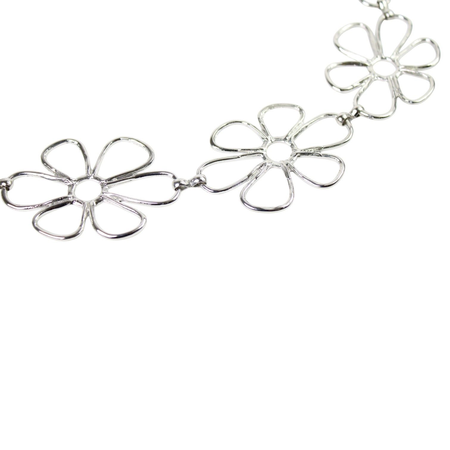 FRONHOFER Kettengürtel Damen Metall (1-St) Blumen, breit, fürs Kleid
