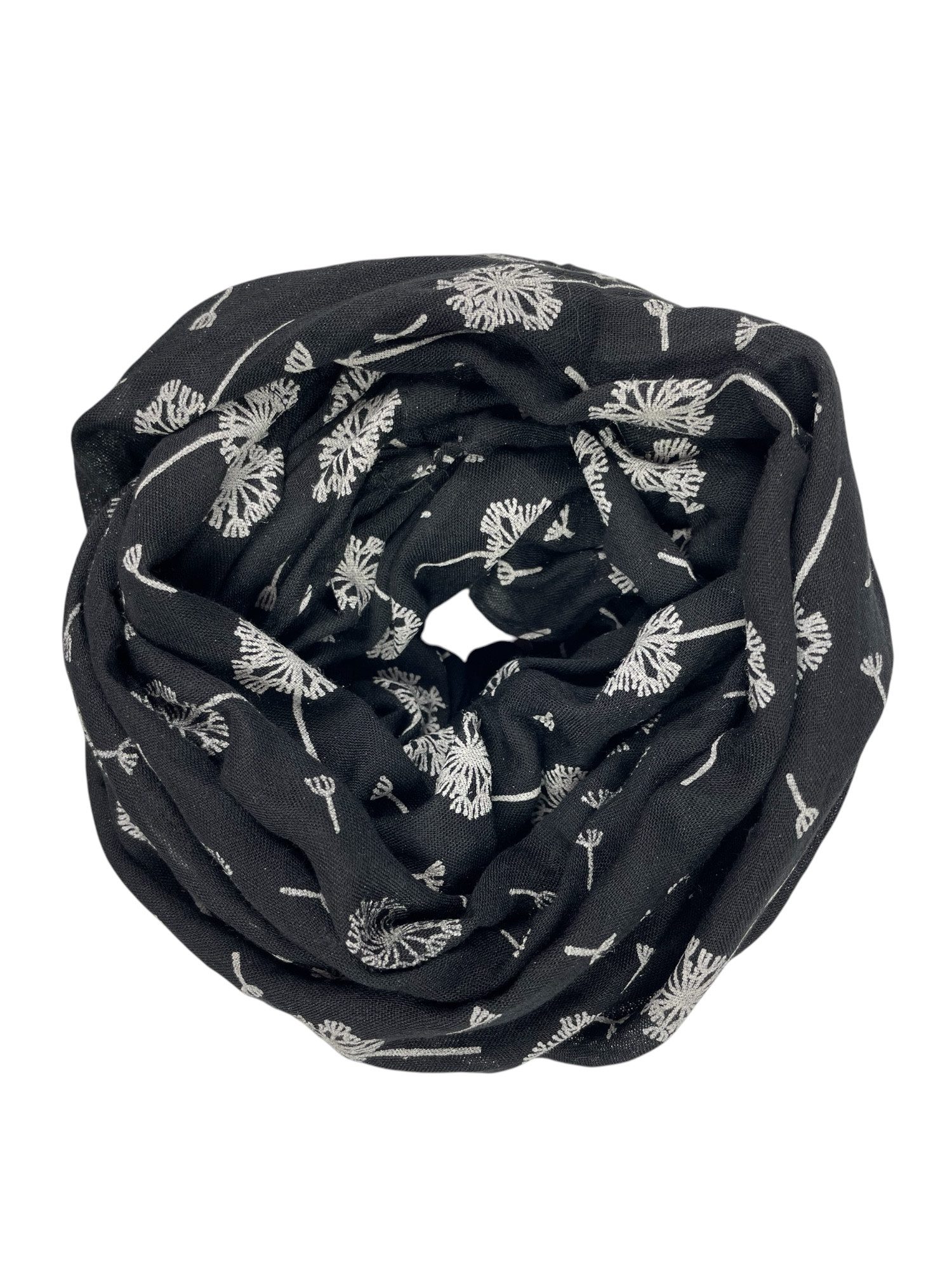 Taschen4life Loop Damen Sommer Schal SS-731 mit Pusteblumen print, Trend Muster, Farbwahl, Tücher & Schals