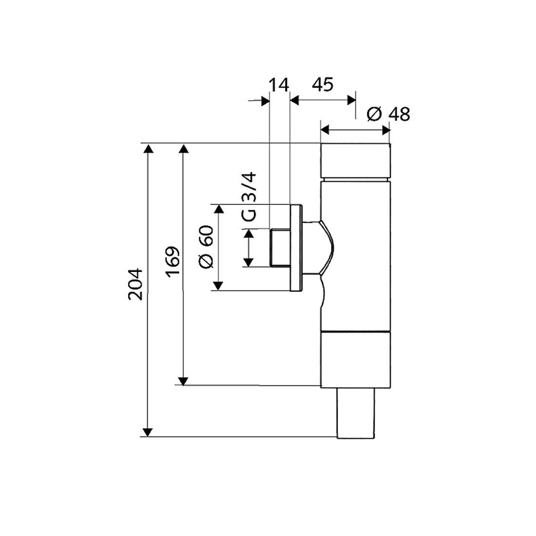 Schell WC-Druckspüler WC-Druckspüler SCHELLOMAT SILENT ECO 3/4 Zoll/DN 20 - 26/28 mm