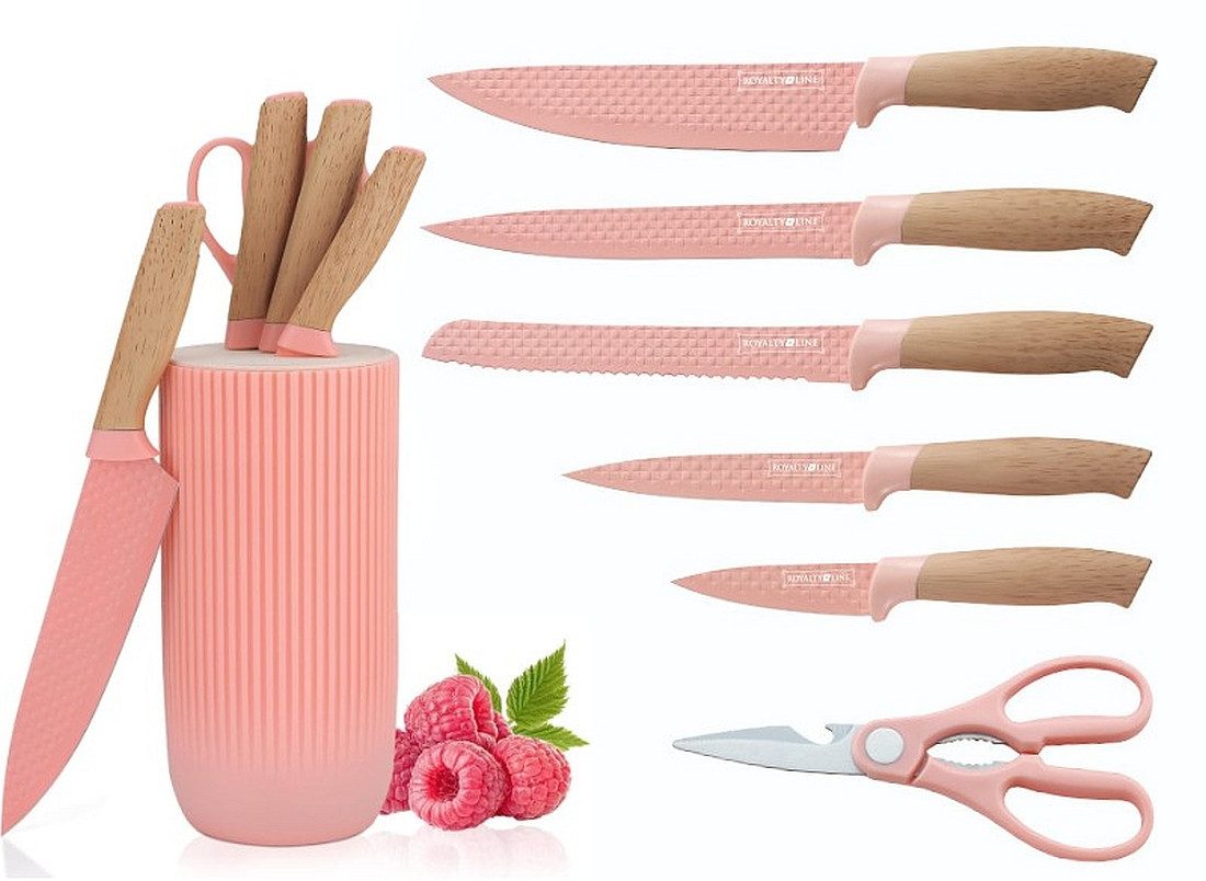Royalty Line Ножиblock Ножи Kochmesser Ножиständer Ножиset 7-tlg. Royalty Line pink