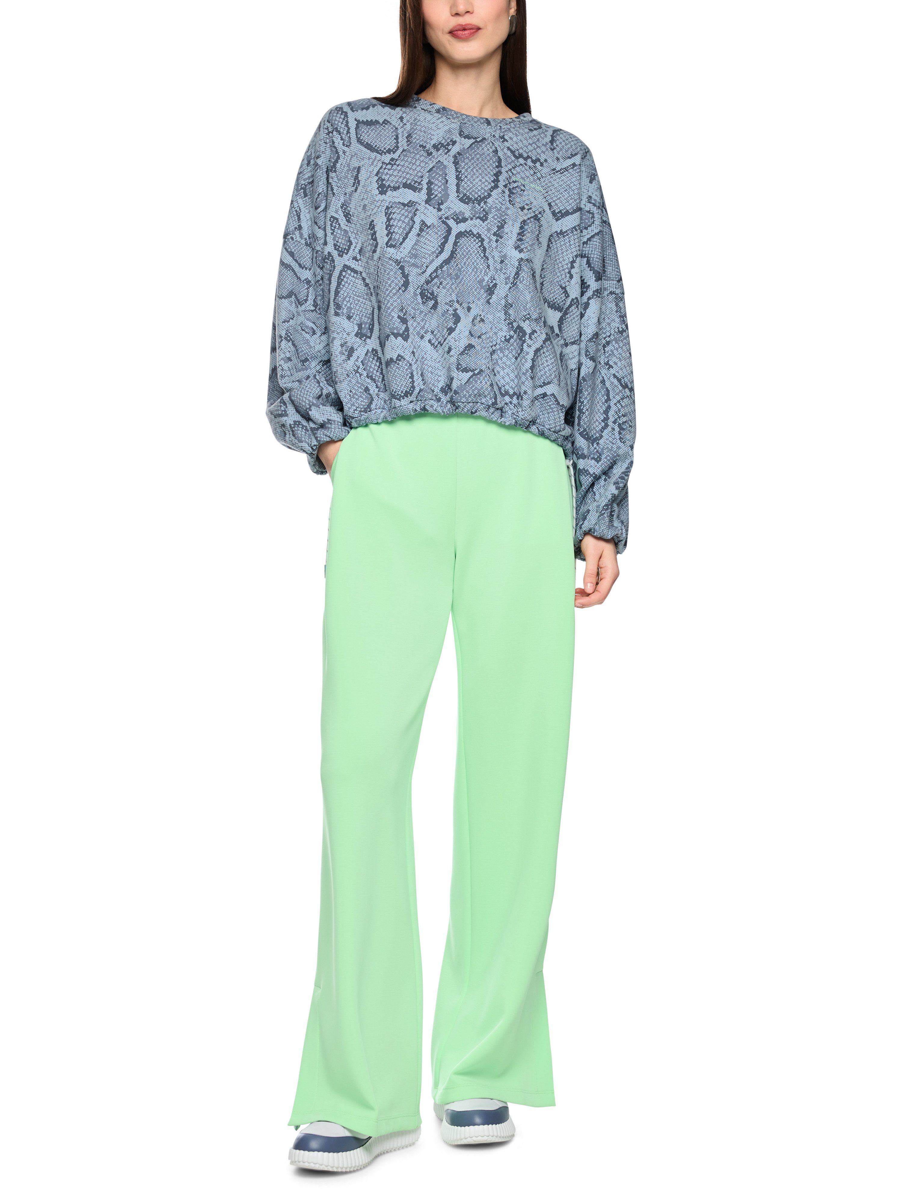 Marc Cain Sweatshirt Urban Haze Premium Damenmode mit Animal Print