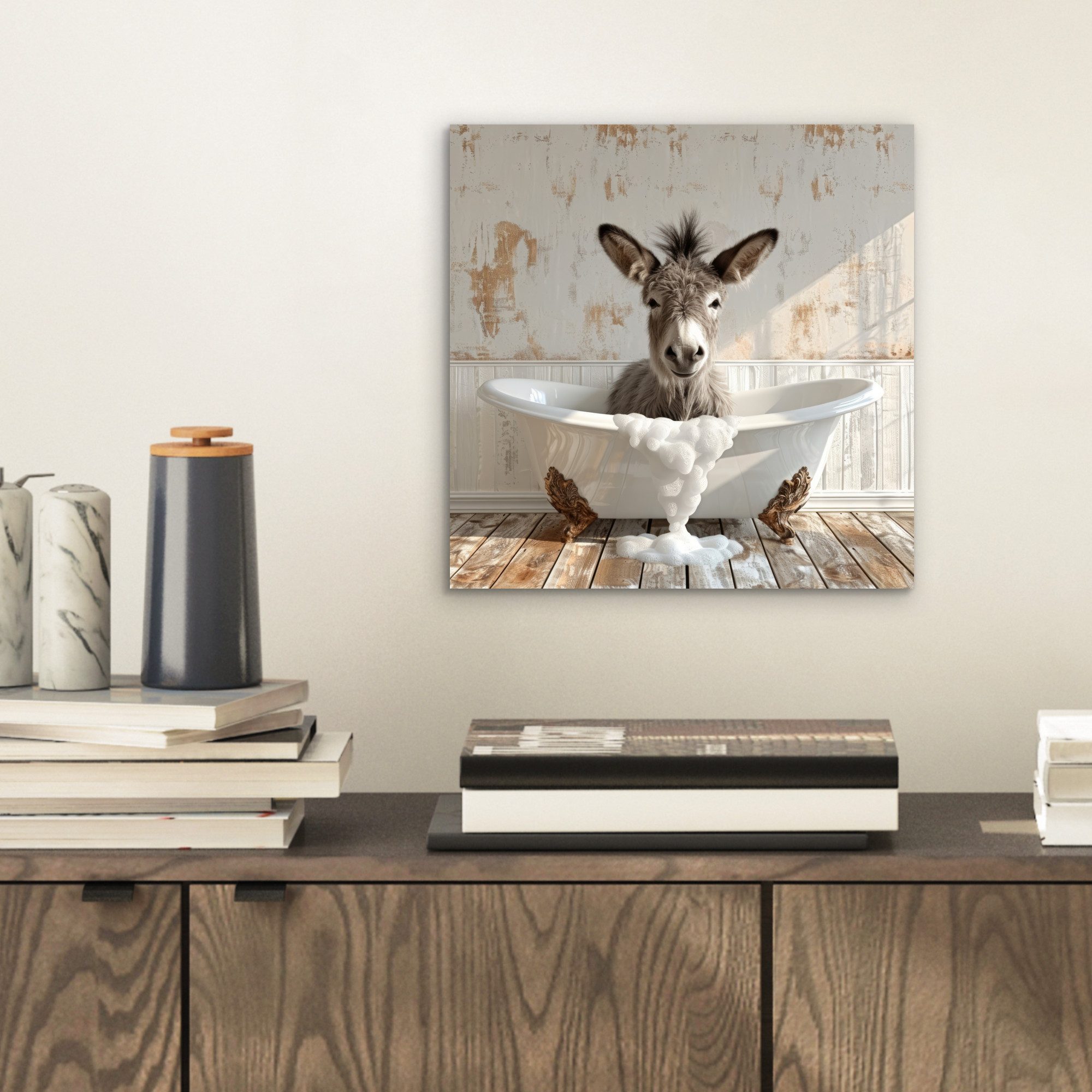 MuchoWow Metallbild Esel - Tiere - günstig online kaufen