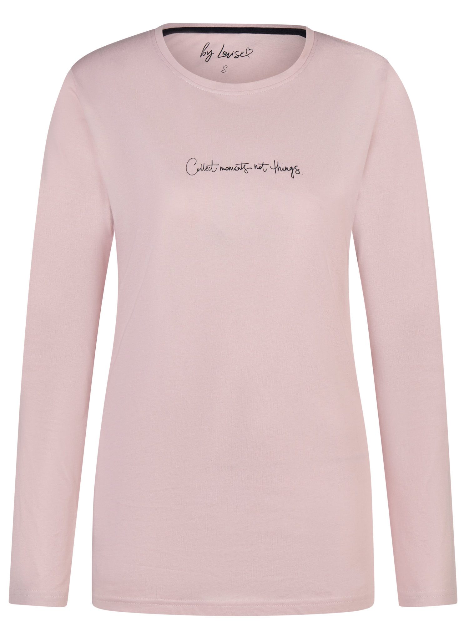 By Louise Pyjamaoberteil Damen Pyjamashirt mit langem Arm (1-tlg) Baumwolle günstig online kaufen