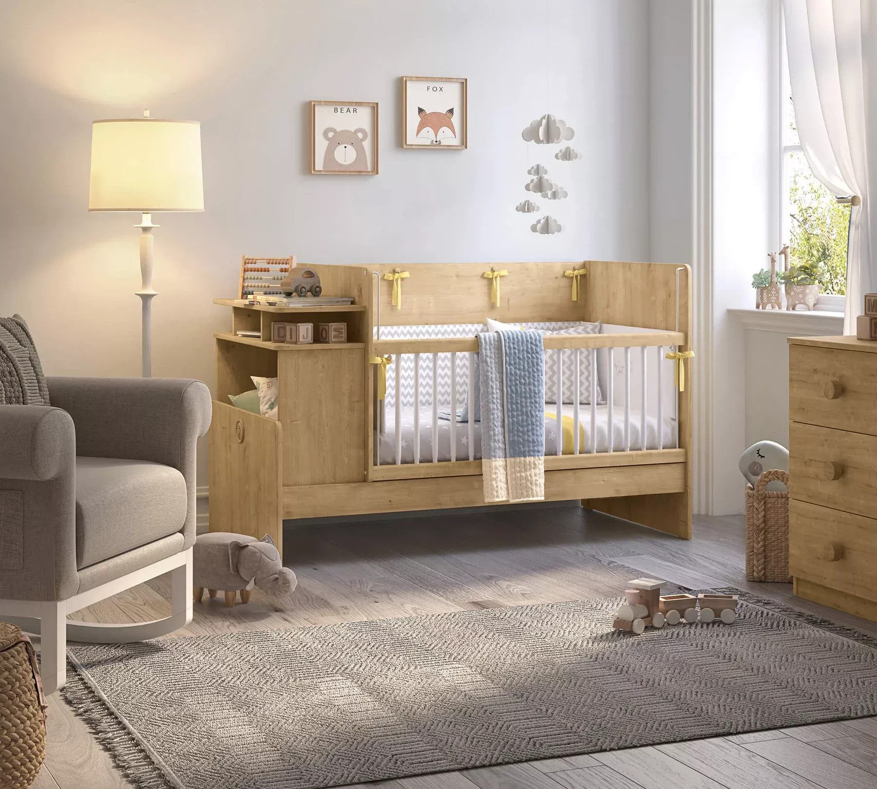 Babybett Cilek MOCHA mitwachsendes Babybett, 70x115-145 cm