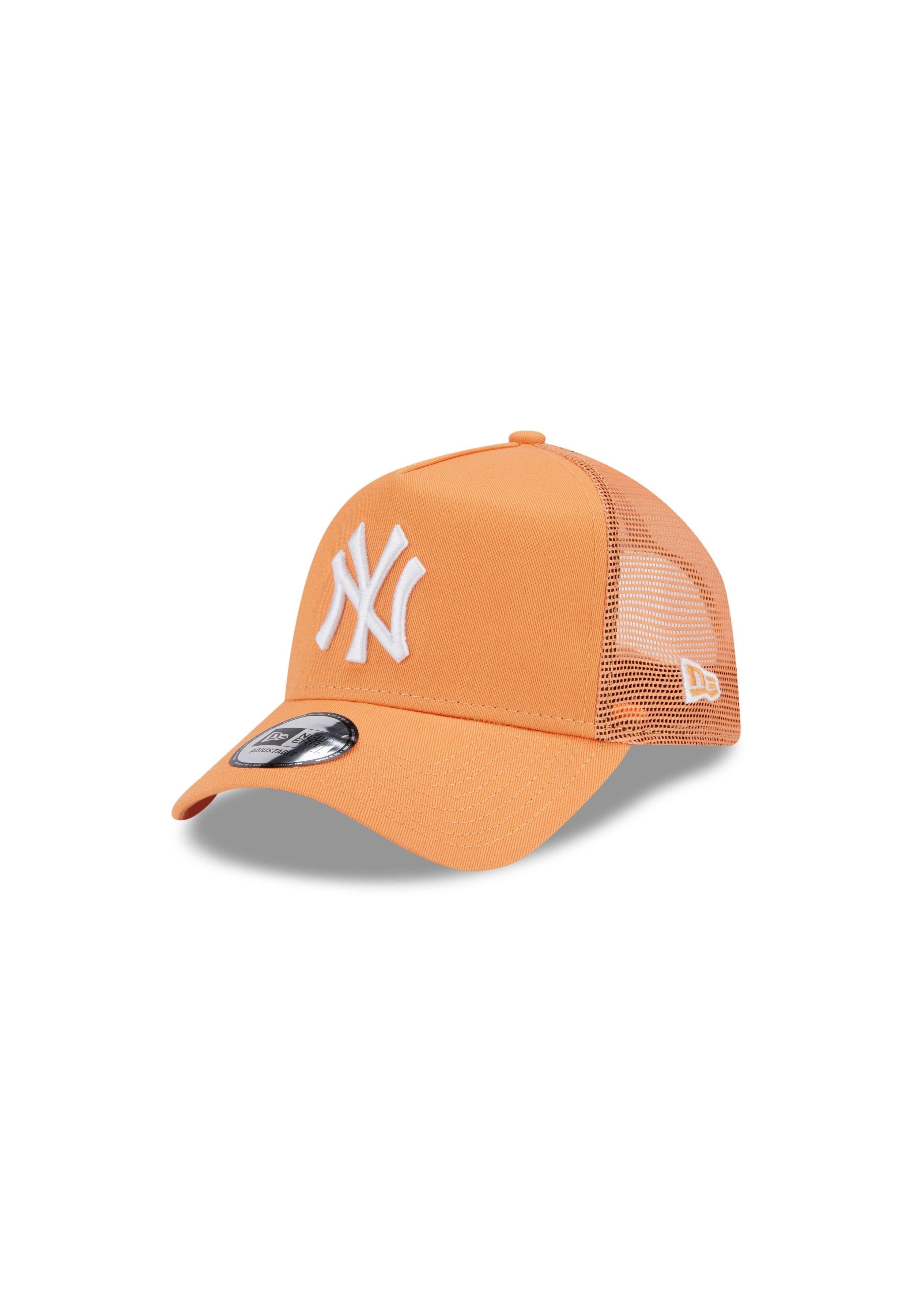 Baseball Cap New York Yankees MLB League Essential Orange A-Frame Adjustable Trucke