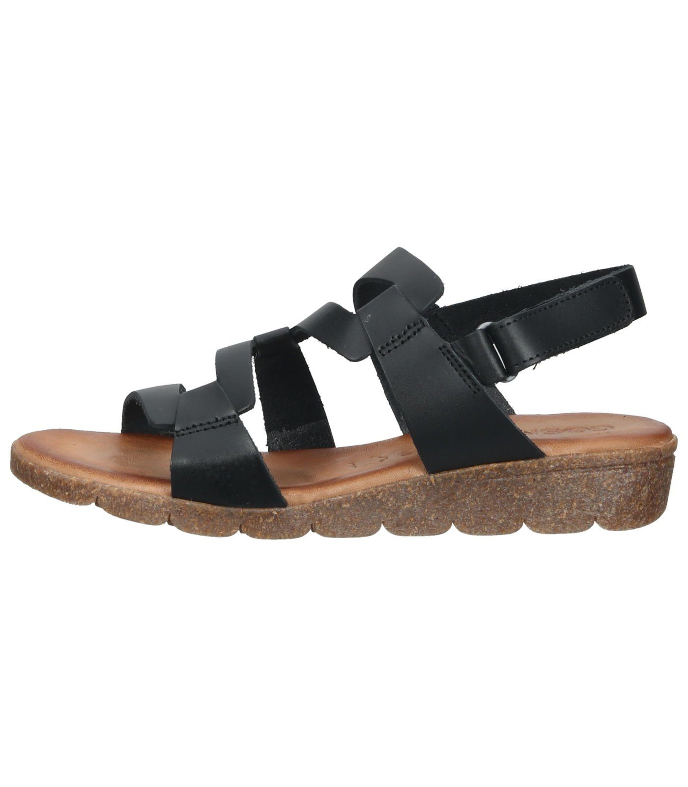 Leder Sandalen Schwarz COSMOS Comfort Riemchensandalette