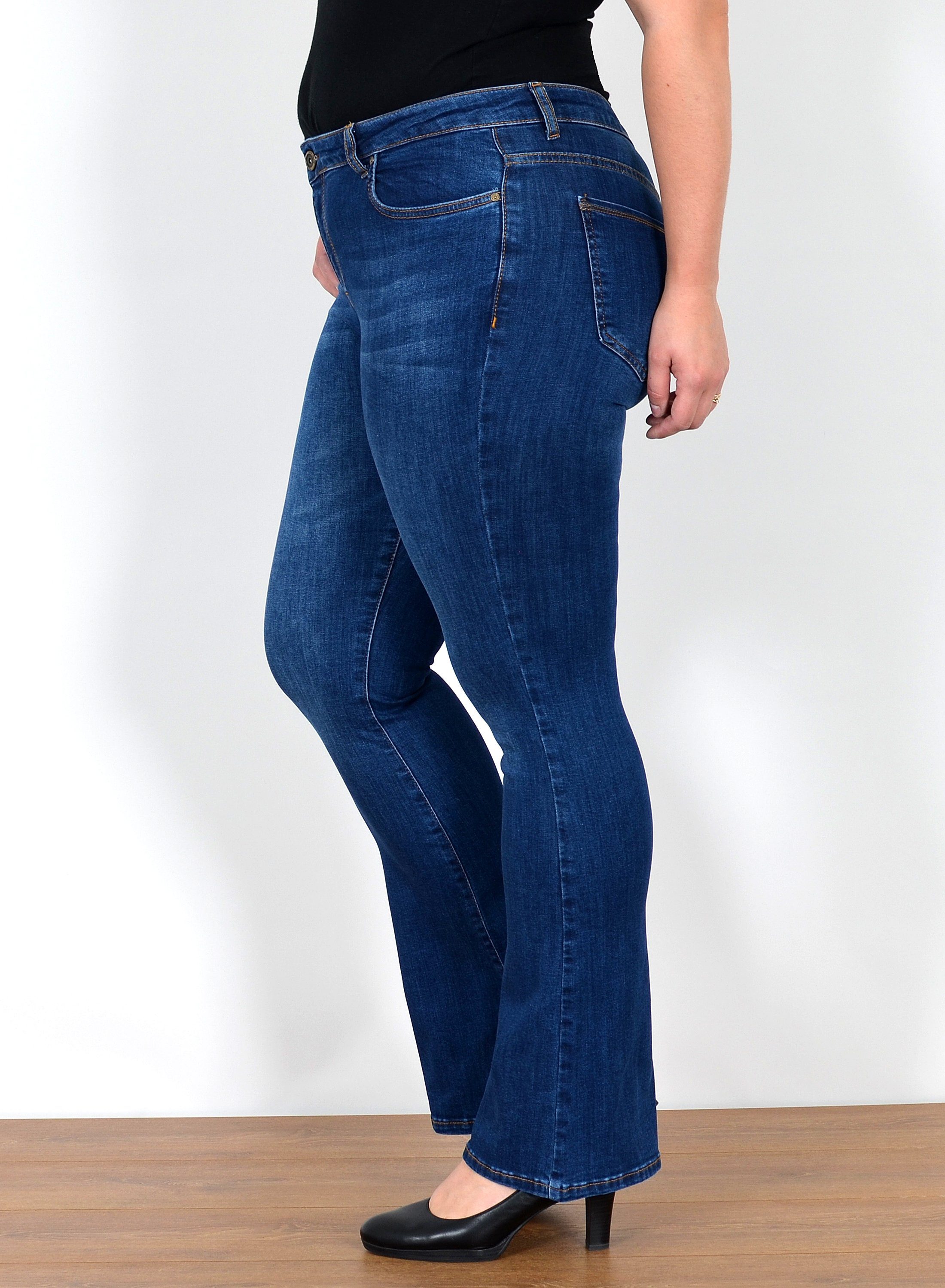 ESRA Bootcut-Jeans Bootcut Jeans Damen High günstig online kaufen