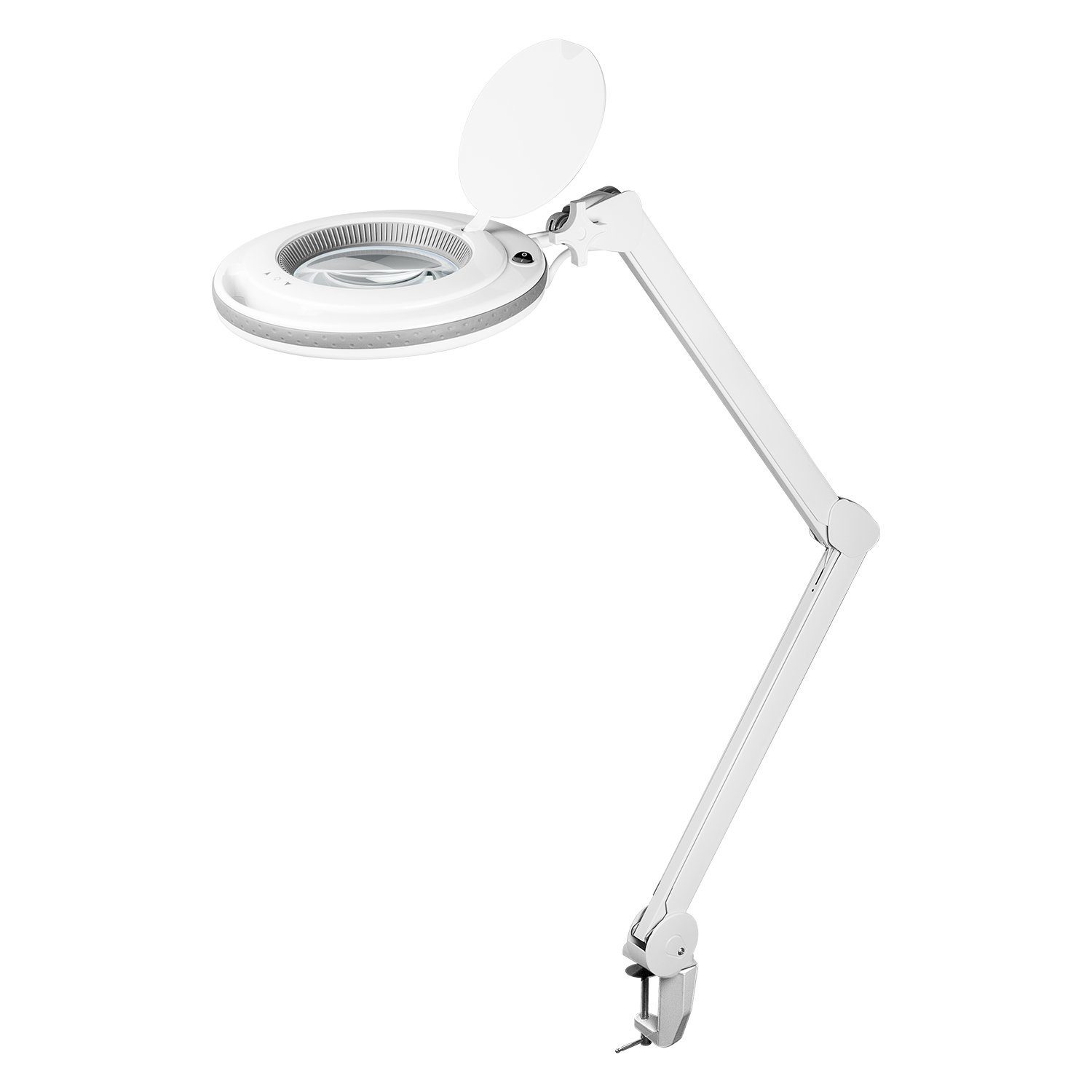 Goobay Lupenlampe 9 W LED-Lupenleuchte mit Klemme, SMD LED, kaltweiß, 6500 K