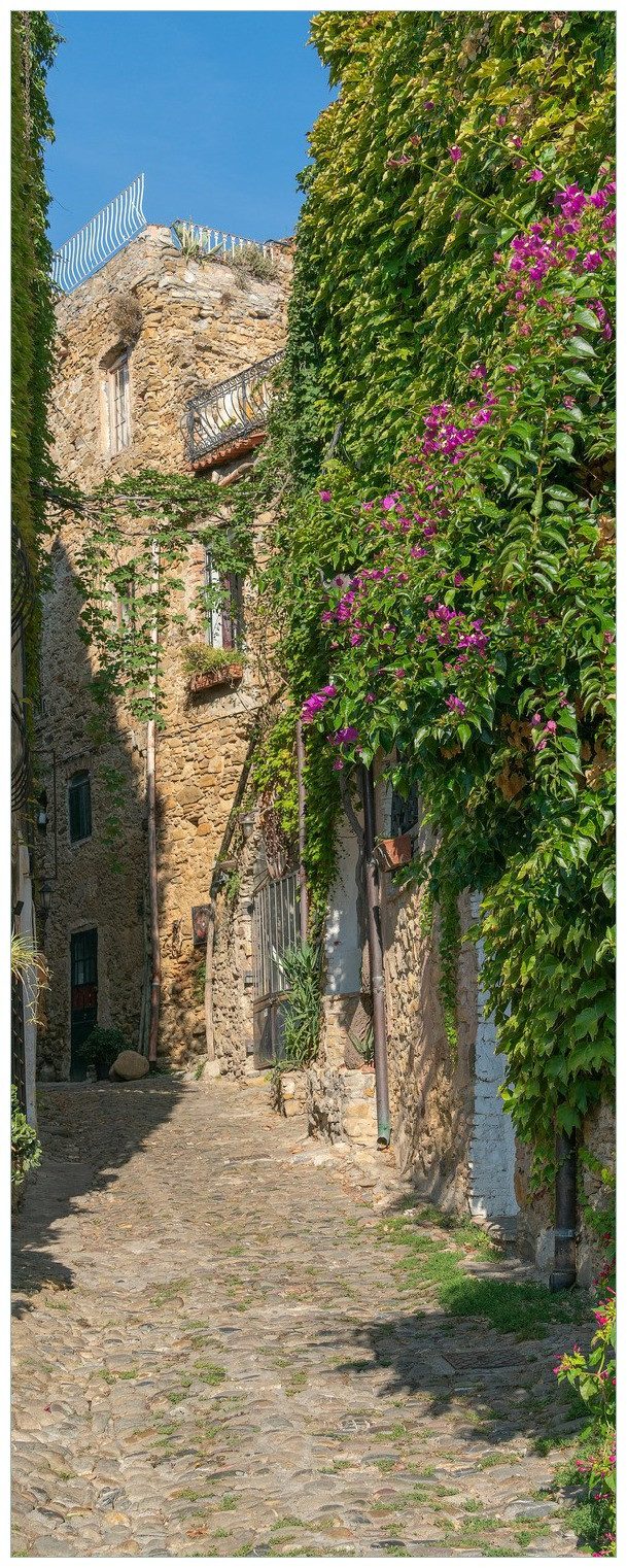 Wallario Wandfolie, Verwunschene Gasse im Grünen, in verschiedenen Ausführungen