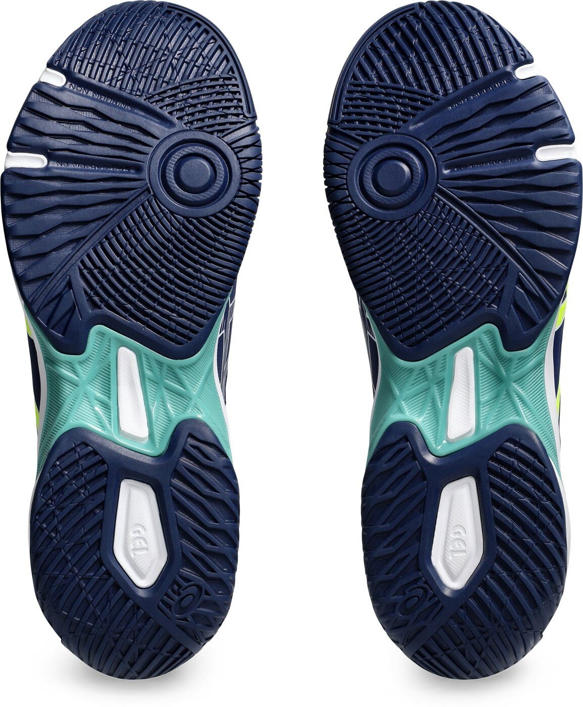 Asics GEL-FLARE BLUE EXPANSE/SAFETY YELLOW Hallenschuh günstig online kaufen