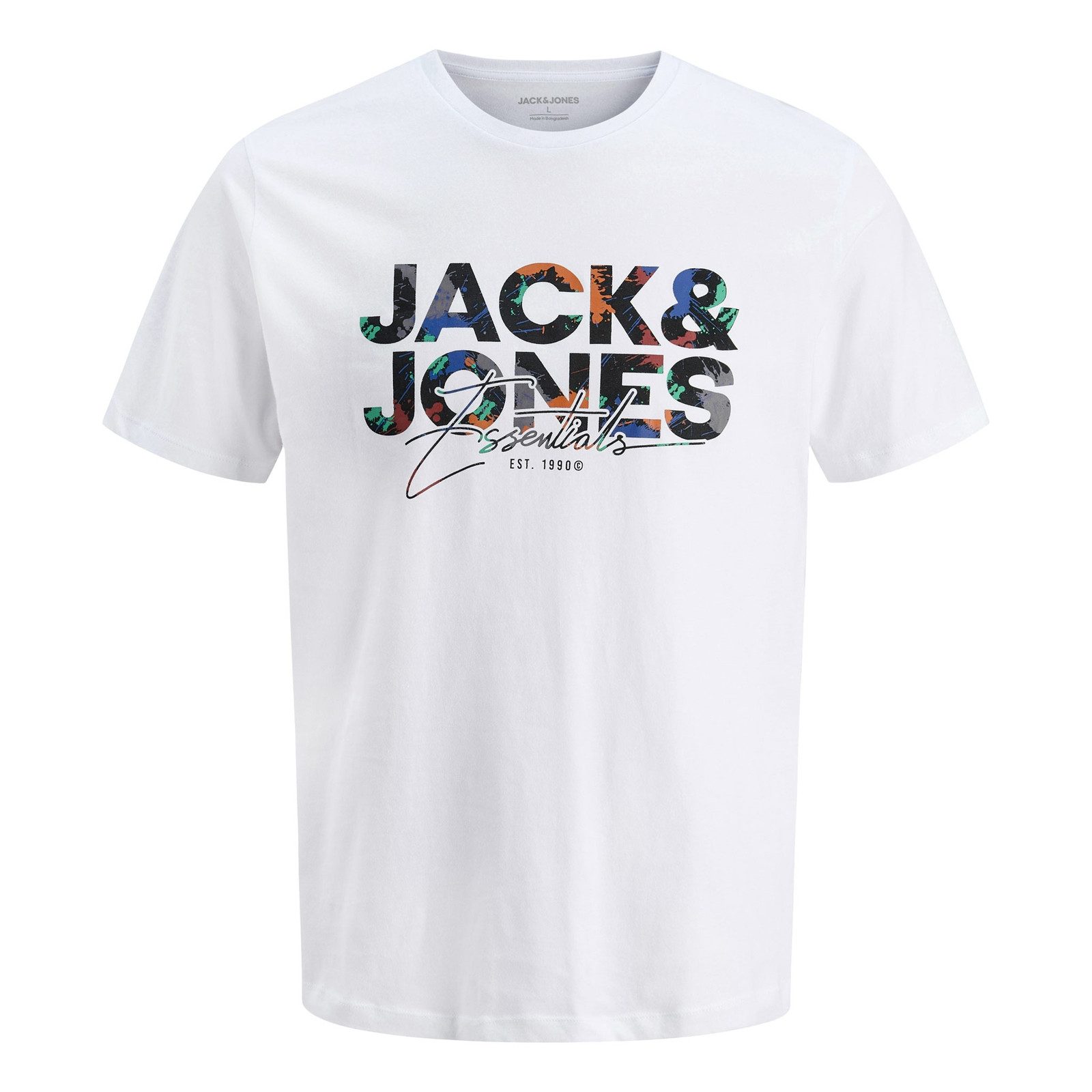 Jack & Jones T-Shirt 3er Pack JJGEPLAS Tee SS Crew Neck mit Print auf der V günstig online kaufen
