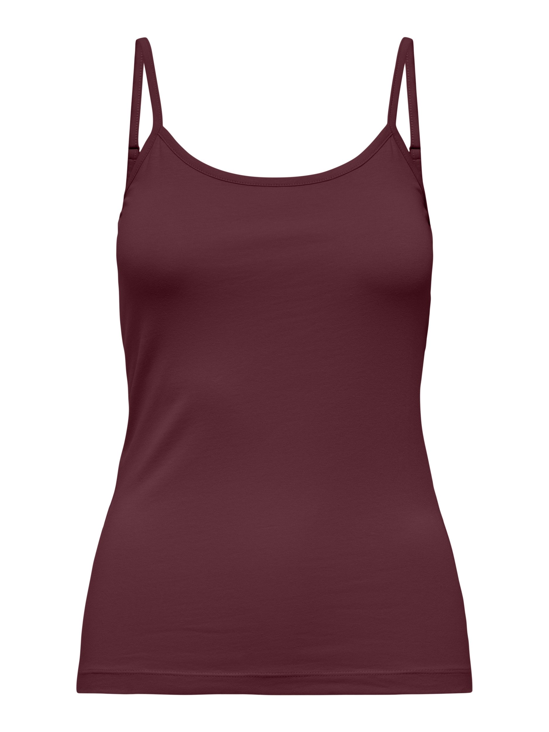JDY T-Shirt JDYAVA SINGLET JRS NOOS, Windsor Wine