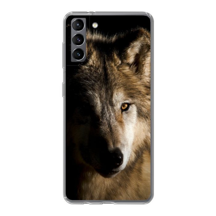 MuchoWow Handyhülle Polarwolf Phone Case Handyhülle Samsung Galaxy S21 Plus Silikon Schutzhülle