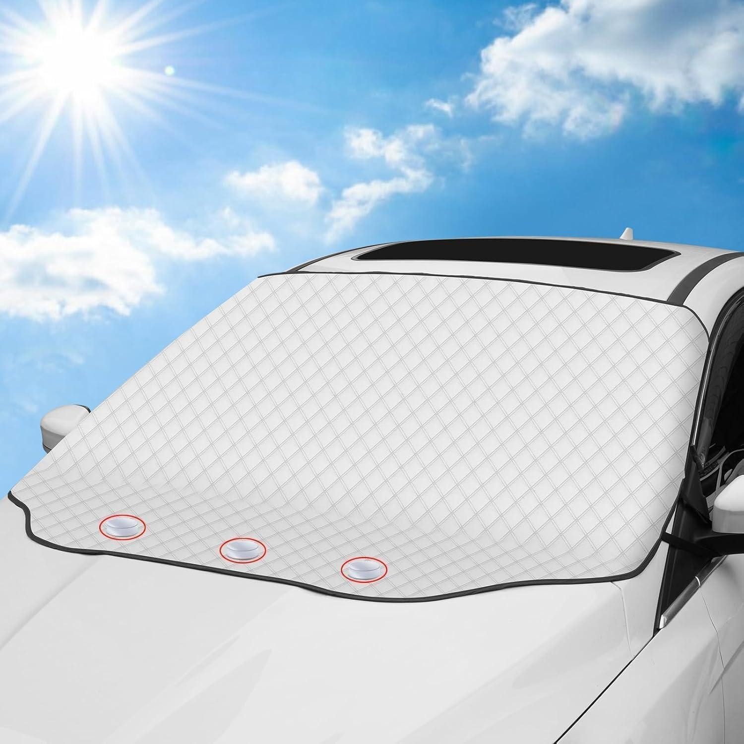 LuxusKollektion Autoplane Windschutzscheiben Abdeckung magnetische Nabenband SUV LKW Upgrade-B