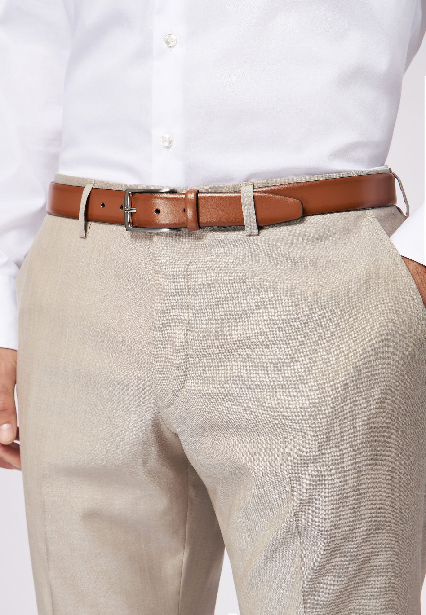 Roy Robson Ledergürtel Eleganter Business Ledergürtel günstig online kaufen