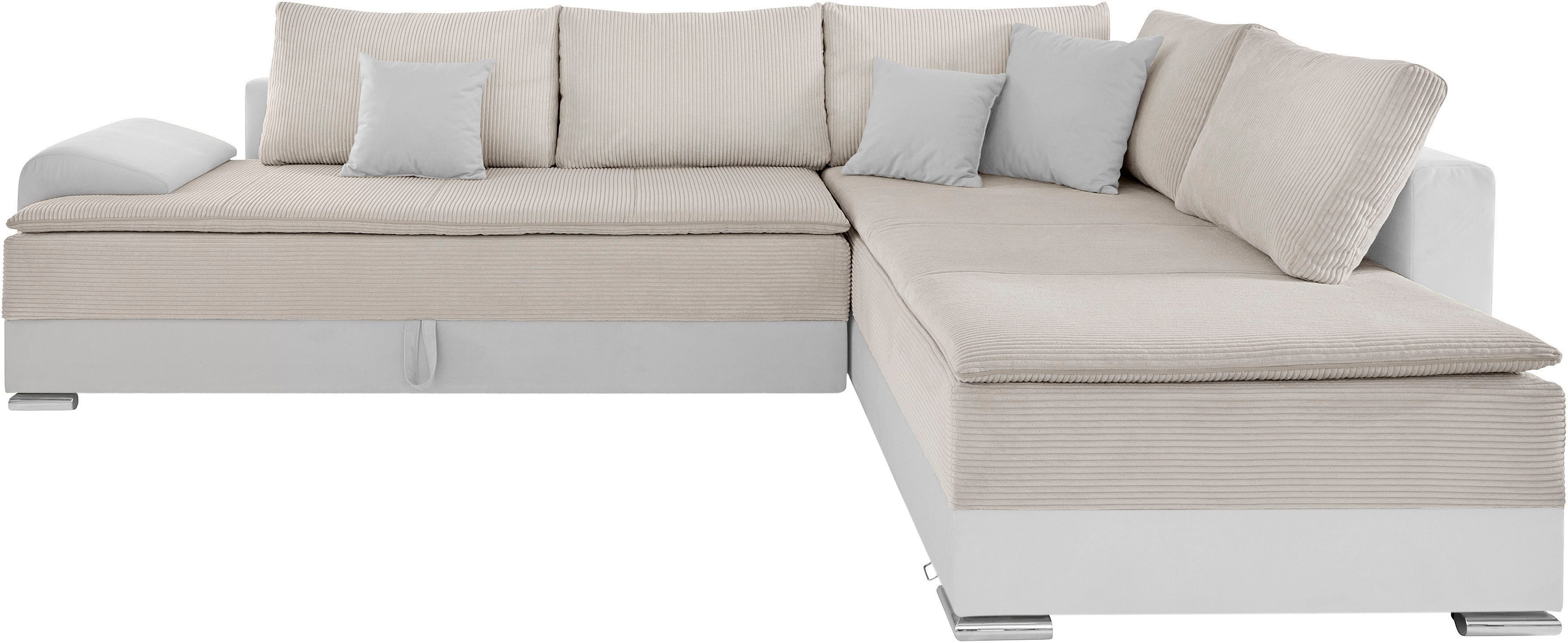 INOSIGN Ecksofa »Night & Day L-Form, B: 324 cm«, mit Bettfunktion, Bettkast günstig online kaufen