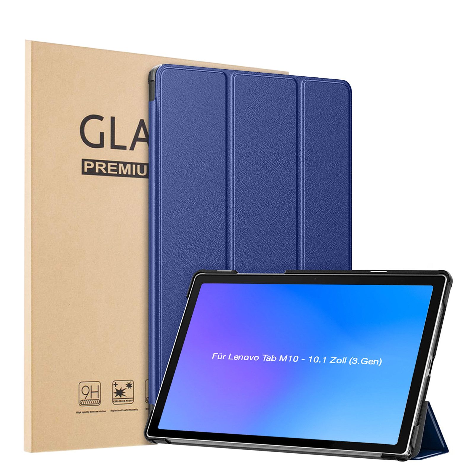 Tec-Expert Tablet-Hülle Tablet Cover Hülle für Lenovo Tab M10 Plus Gen. 3 10,1 Zoll 2022 10.1 Zoll, 10.1, Schutzhülle Klapphülle Tasche Case