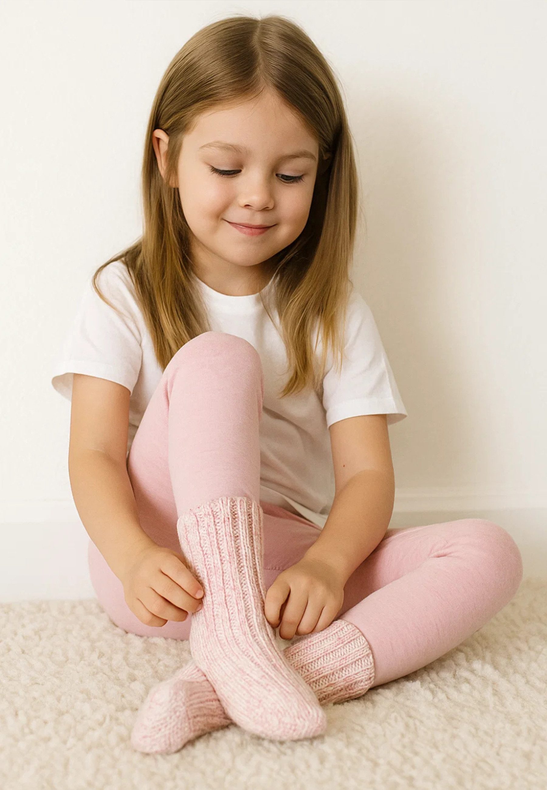 Yuhu Socken Norweger Socken Mädchen 3er Pack warme Wollsocken in 6 Größen (3-Paar)