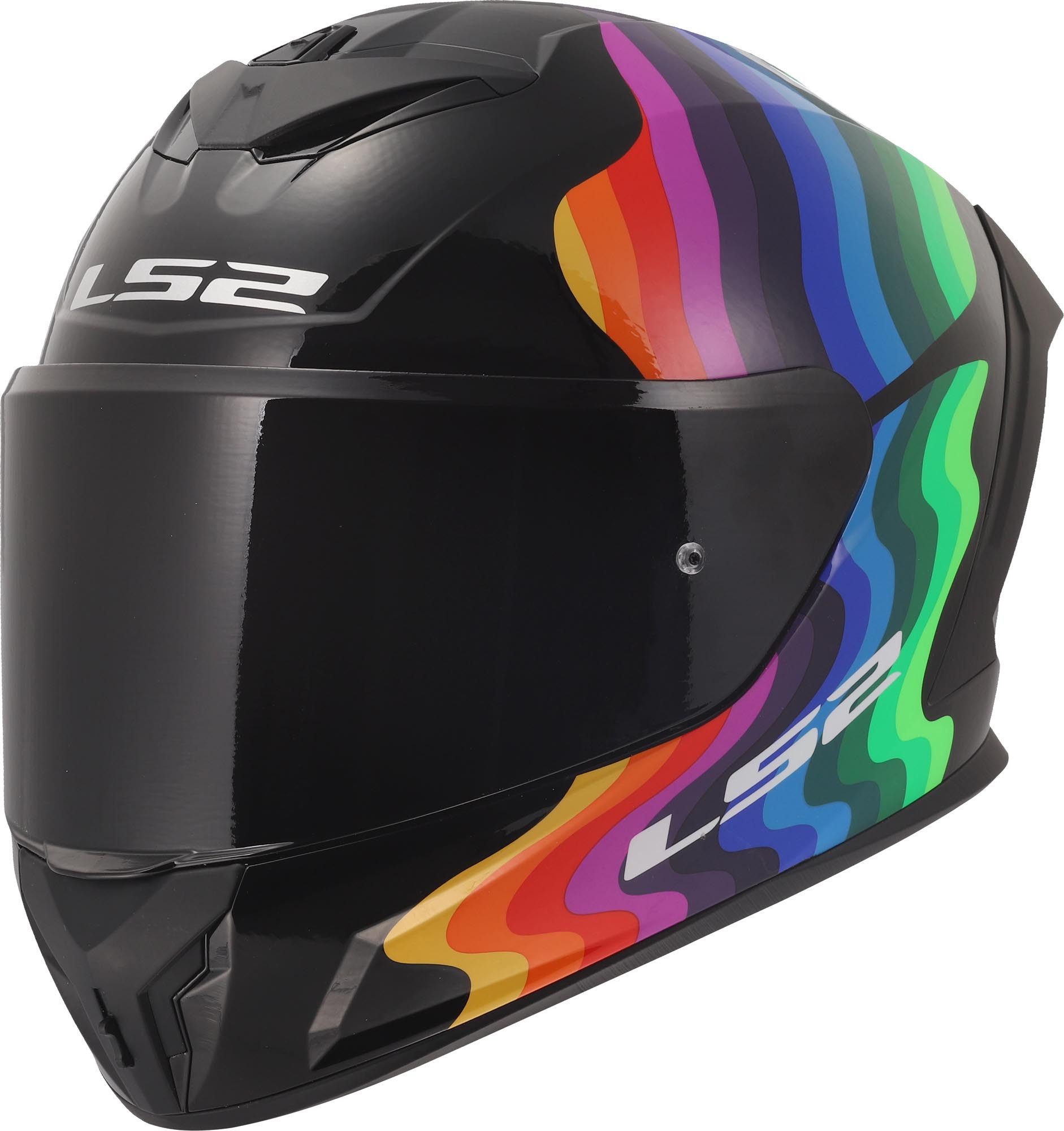 LS2 Motorradhelm FF820 Rapid III Flow Helm, Atmungsaktiv, Pinlock, Ratschenverschluss, Waschbar, ECE 22.06