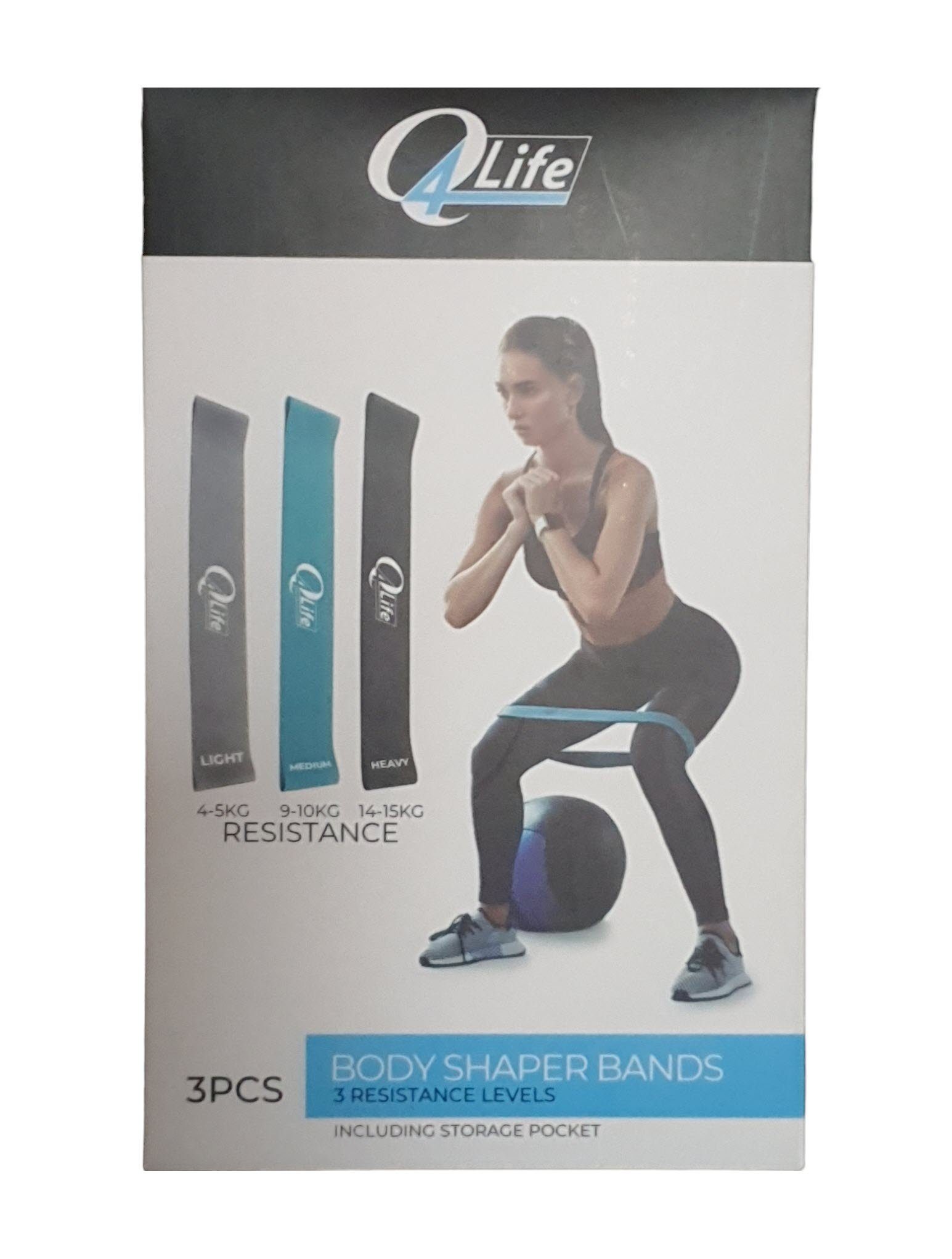 Trainingsbänder Trainingsbänder elastisch 3 Stück mit Etui Elastikband