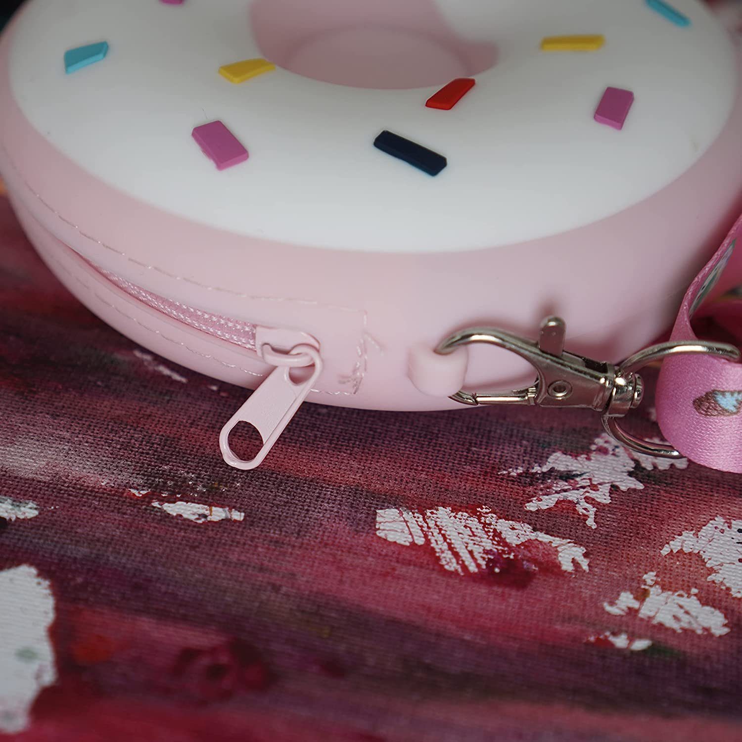 Kinder Accessoires Housruse Mini Bag Donut Ice Cream Fruit Bags für Kleinkinder von Kidbag, Holidays to Hang, Neck Pouch Silicon