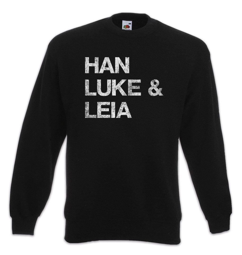 Sweatshirt Han Luke & Leia Sweatshirt Solo Wars X Red Star Krieg Allianz Guerre