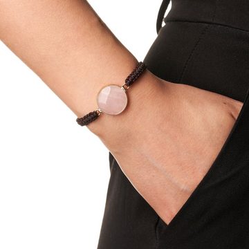 BENAVA Armband Yoga Armband - Quarz Edelstein Perlen mit Quarz Anhänger, Handgemacht