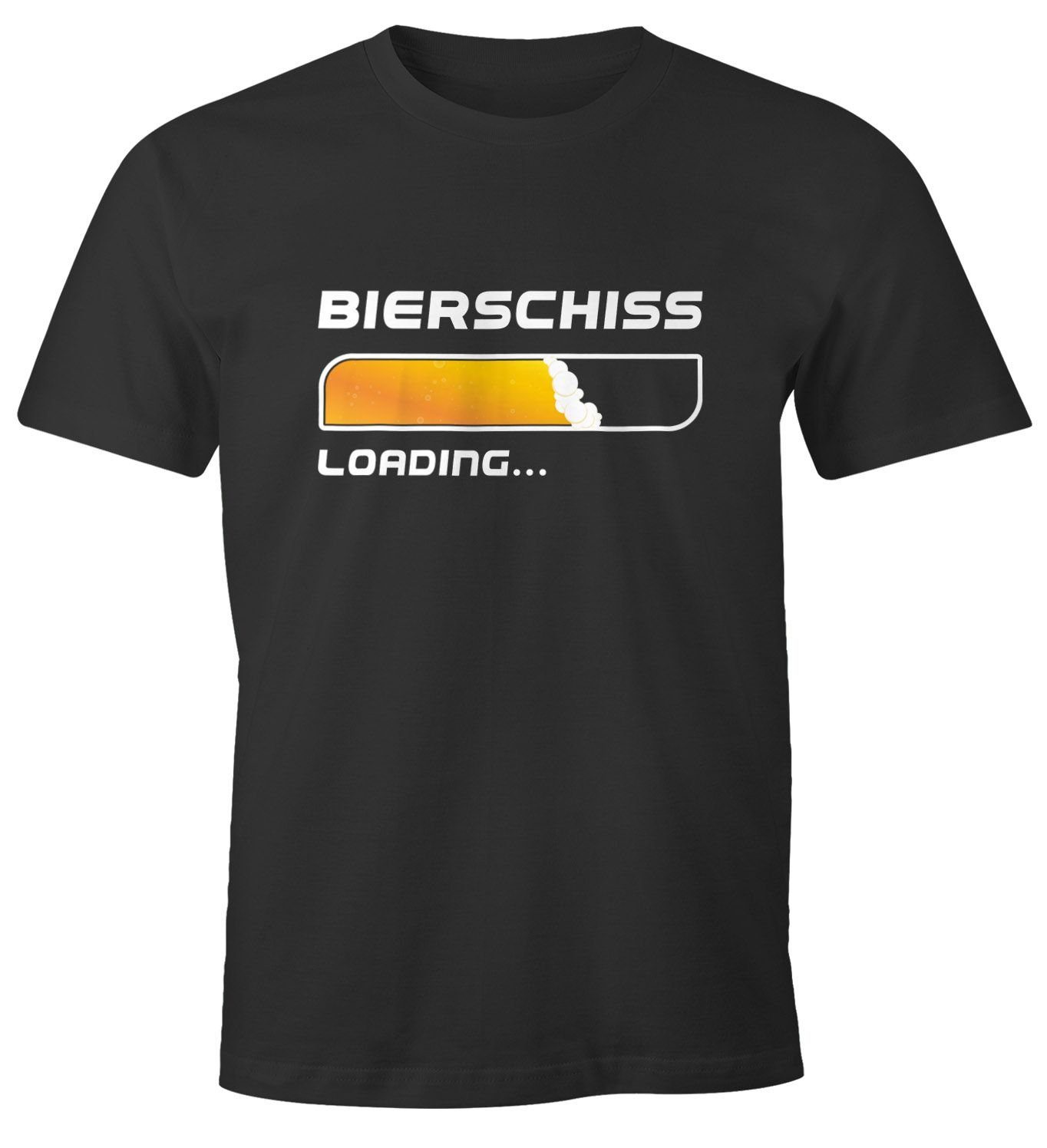 MoonWorks Print-Shirt Herren T-Shirt Bierschiss Loading... lustiges Trink Shirt Saufen Bier Party Moonworks® mit Print | T-Shirts