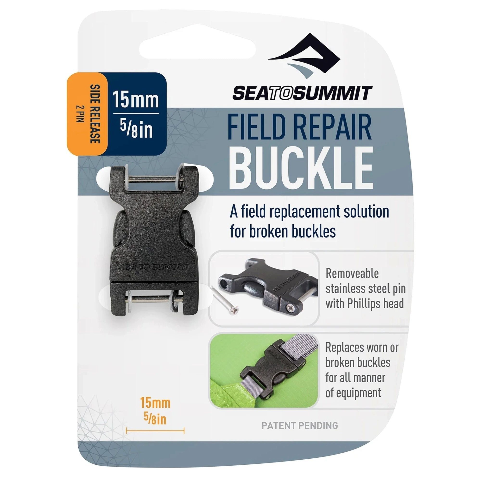sea to summit Rucksack Field Repair Buckle - 2-Wege-Gurtschnalle 2 Pin 20 mm (black)