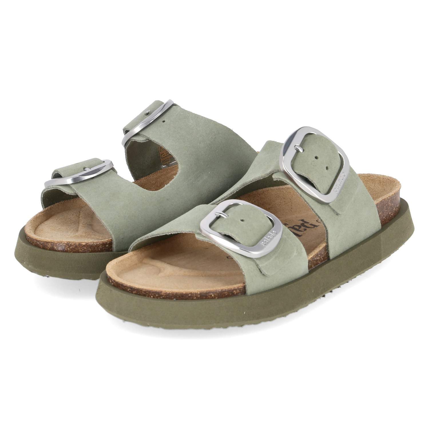 Palado PALA-261-780483-03 Damen Rauleder green Pantolette
