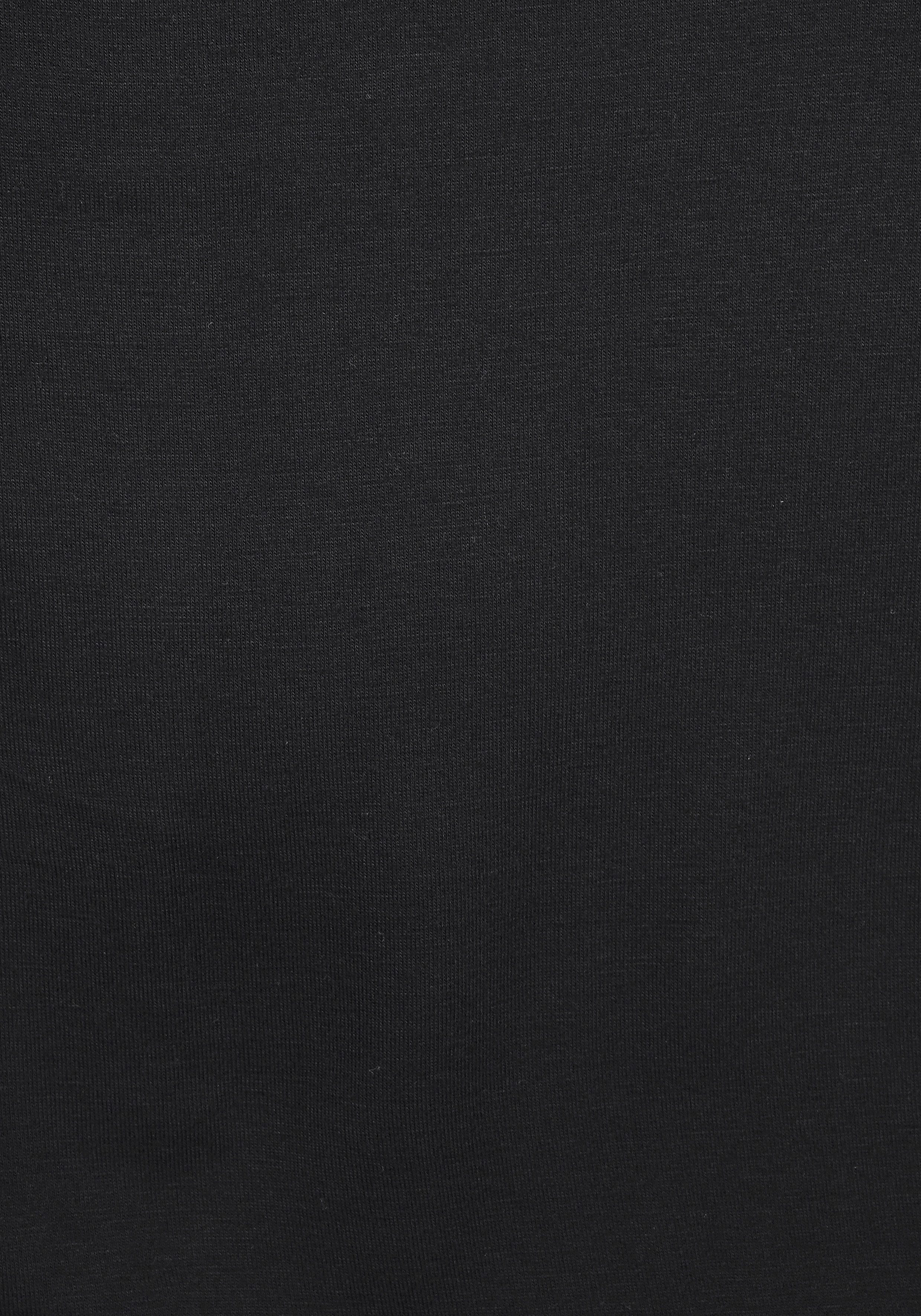 LASCANA Strandshirt mit Häkeleinsatz am Rücken, T-Shirt, weite Passform, luftig und locker