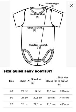 Ivoque Kurzarmbody Hochwertiger Baby Bodysuit Body mit Spruch
