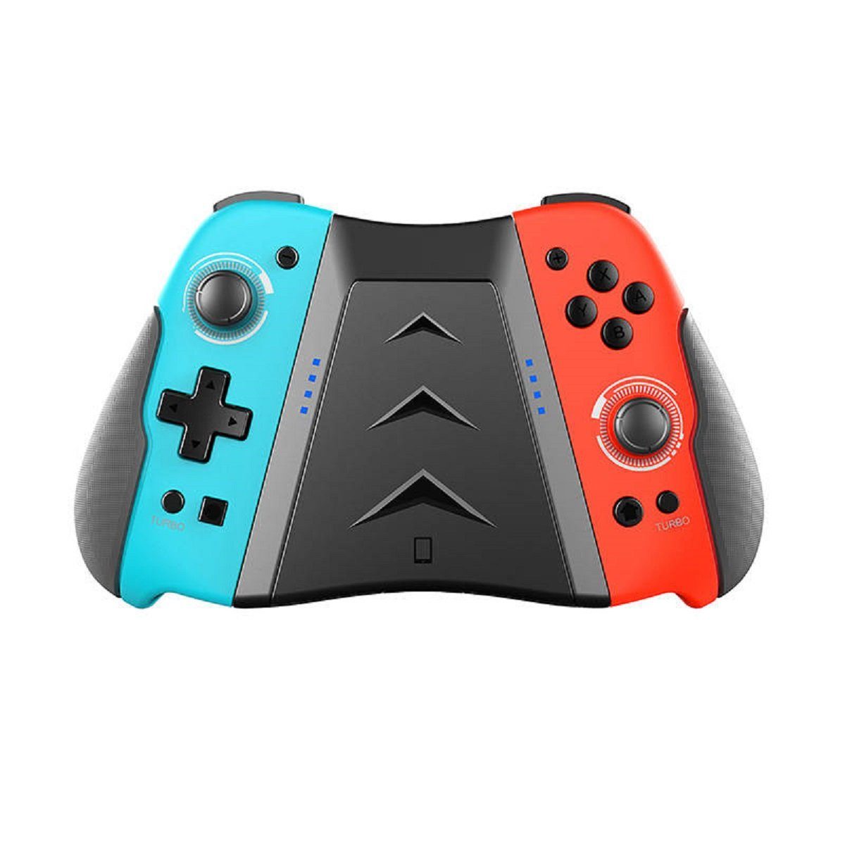 Kabelloser Gaming Controller für Nintendo Switch in Blau und Rot Nintendo-Controller
